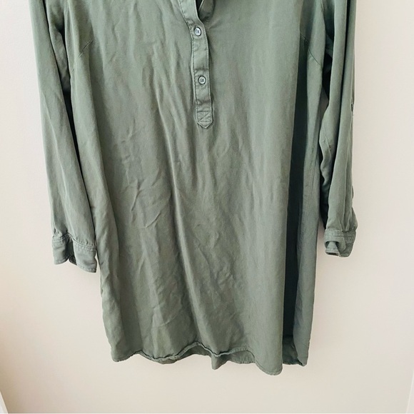 Old Navy Long Sleeve Pullover Dress Green Sz Medium - Picture 6 of 8